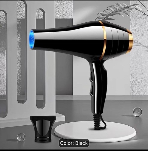 Black electric hair - dryer, with