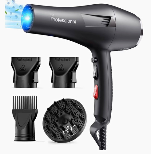 Professional hair dryer black - hair,