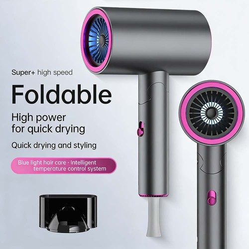 Foldable hair dryer with - hair,