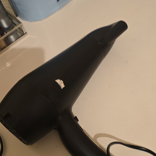 Black standard hair - black, with