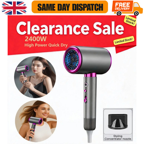 2400w ionic hair dryer fast - hair,